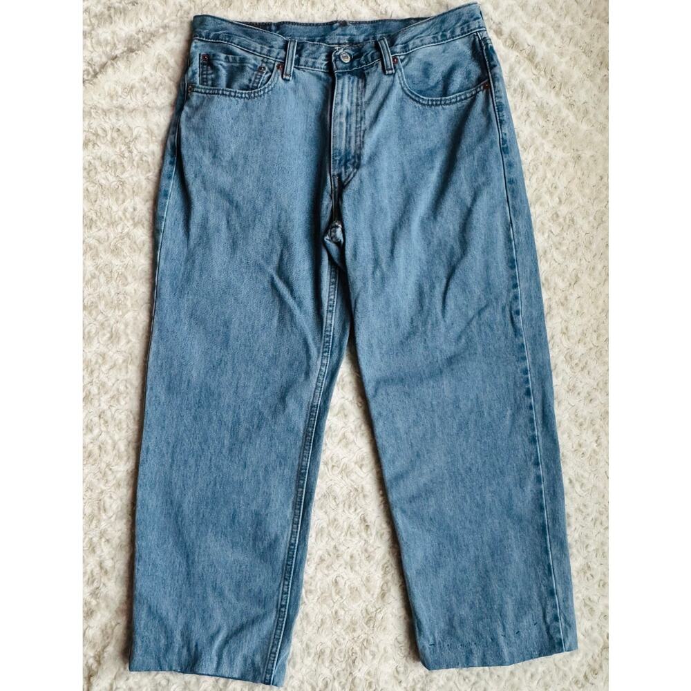 Levis 550 Jeans Mens Womens Relaxed Fit Red Tab Denim Cotton 70s Jeans Sz 34
